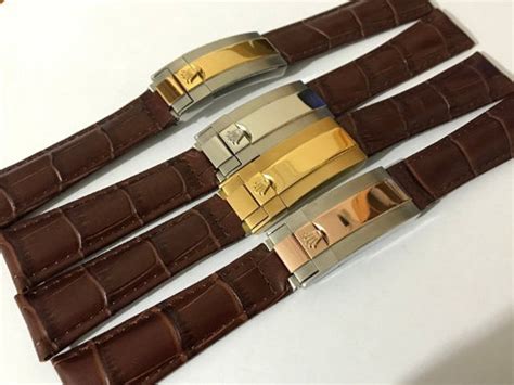 rolex leather strap watches ladies|genuine rolex strap.